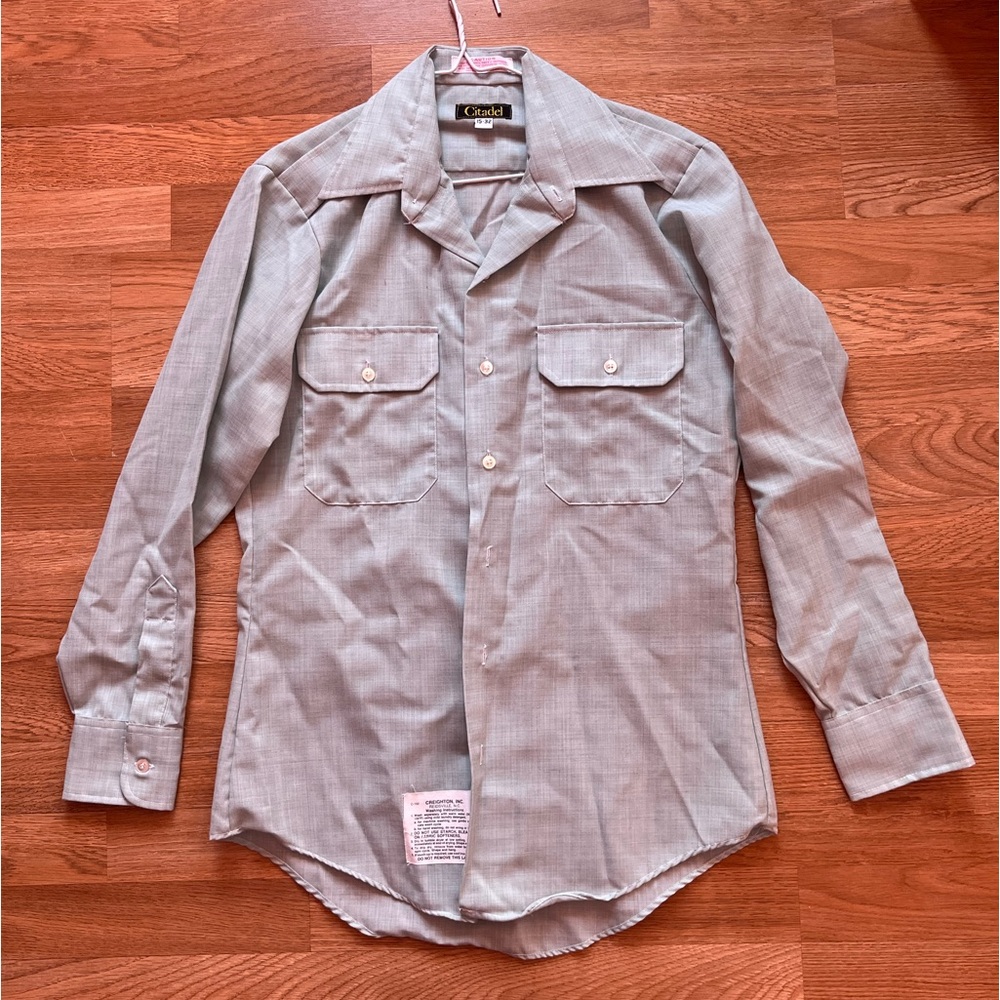 Men’s vintage blue uniform shirt